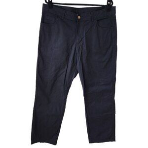 Columbia Regular Fit Black Cotton Blend Hiking Pants Men's 36x30